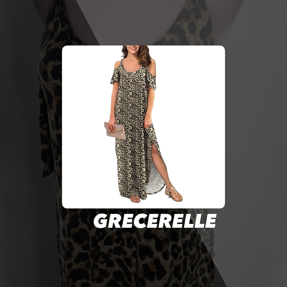 EUC Grecerelle Cold Shoulder Maxi Dress